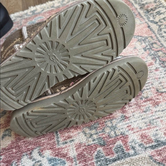 UGG Shimmering Sequin Boots with Fur - Picture 3 of 4